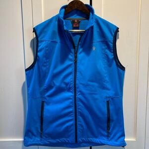 Women's DK Little Donkey Andy Blue Lightweight Softshell Vest Size XL